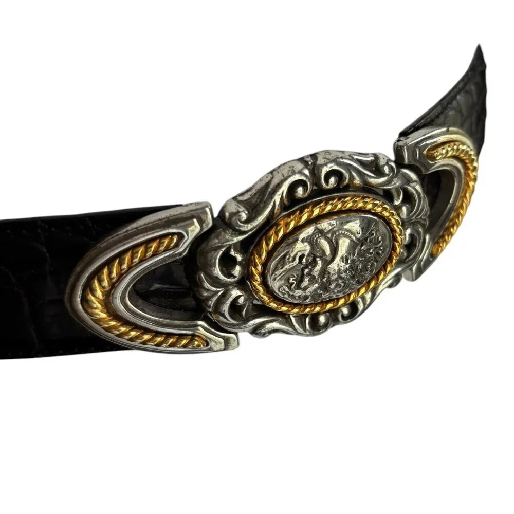 Brighton Tan and Silver Belt with Gold Details